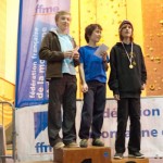 Podium minimes garçons (Coupe du Rhône d'escalade - Anse)