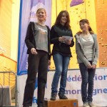 Podium cadets filles (Coupe du Rhône d'escalade - Anse)
