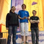 Podium cadets garçons (Coupe du Rhône d'escalade - Anse)