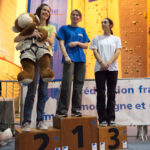 Podium juniors filles (Coupe du Rhône d'escalade - Anse)