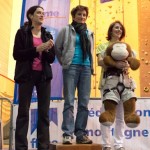 Podium seniors dames (Coupe du Rhône d'escalade - Anse)
